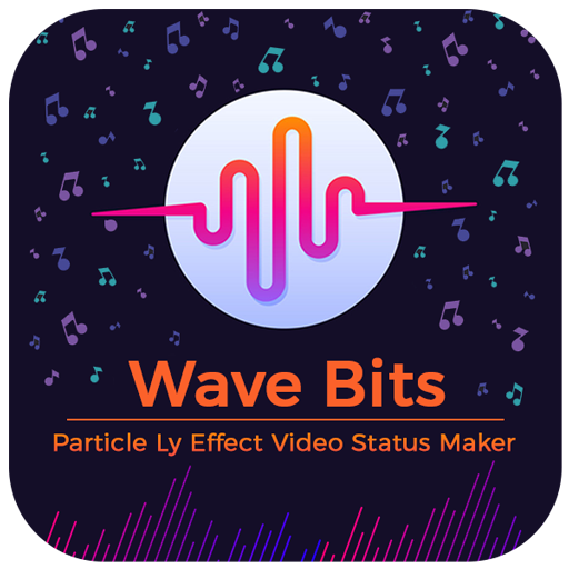 Wave Bits Particle Ly Effect Video Status Maker icon