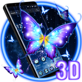 3D Fluorescent Butterfly Launcher Theme icon