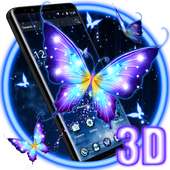 3D Fluorescent Butterfly Launcher Theme on 9Apps