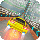 Offroad Mega Ramp Tricky Car Stunts 19 icon
