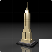 Slide Puzzle Lego Architecture icon