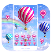Hot Air Balloon Launcher Theme Live HD Wallpapers icon