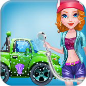 Super Hill Racing Cars Wash Repair Cleanup Games icon