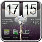 Transparent Zip Screen Lock icon