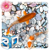 Koi Fish Pond 3D Liv Wallpaper Aquarium Background icon