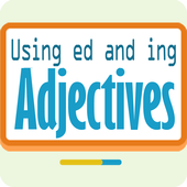 Using ed and ing adjectives icon
