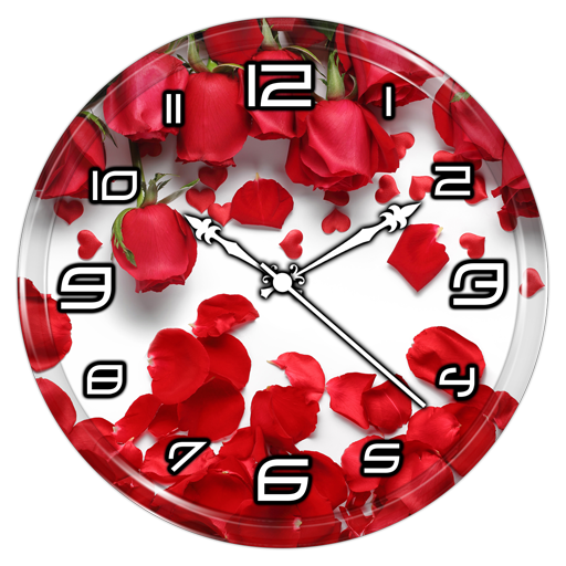 Rose Petals Clock Live WP icon
