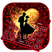 Romántico San Valentín Rose Love Keyboard icon