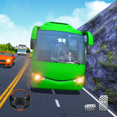 Racing Bus Run Simulation 3D - Hill Bus Climbing icon