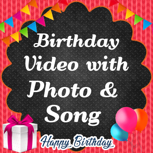 Birthday Video with Photo and Song icon