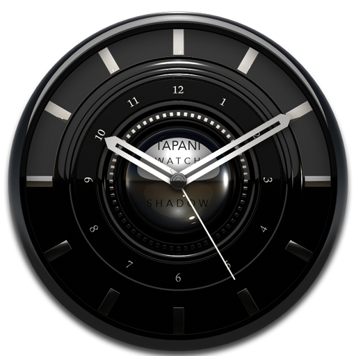 SHADOW Designer Clock Widget black icon