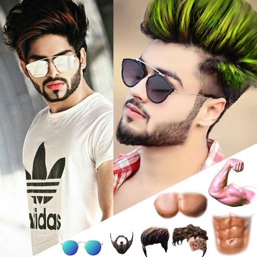 Handsome man photo editor أيقونة