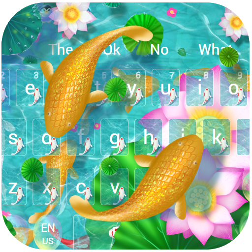 Green Lotus Fish Keyboard icon