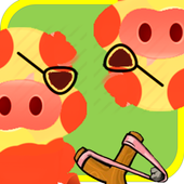 Shoot the angry pig icon