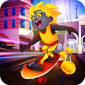 Super Stick Shadow Subway Running City Games icon