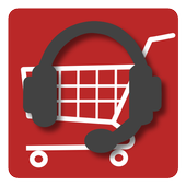 Talking voice shopper icon