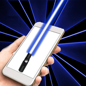 Laser light simulation icon