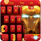 red technology keyboard Iron man keyboard icon