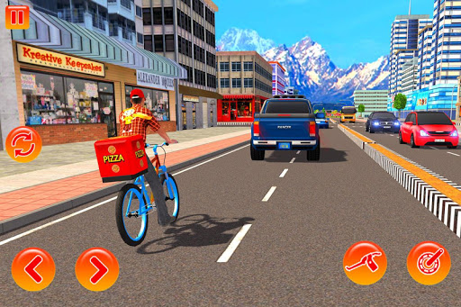 BMX Bicycle Pizza Delivery Boy screenshot 4