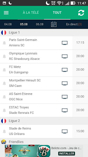 Football à la télé screenshot 4