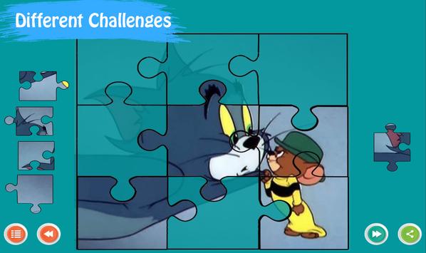 Jerry Mouse e Tom Kitten Jigsaw Puzzle screenshot 1