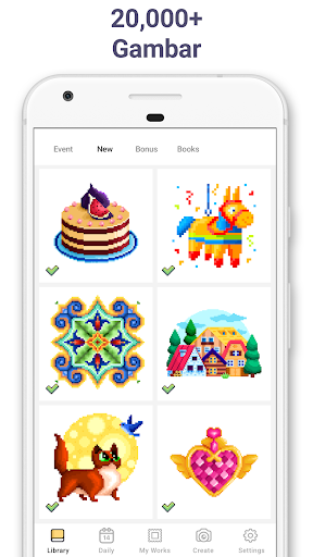Pixel Art - warna ikut nombor screenshot 2