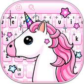 Cute Pink Unicorn Keyboard on 9Apps