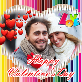 Valentine Sticker Photo Frames icon