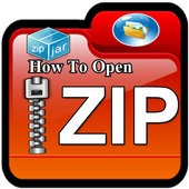 How to open zip files on android أيقونة