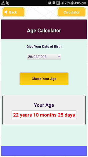 Age & BMI Calculator Hindi ~ Free Easy Calculator screenshot 2