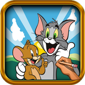How to Draw Tom y Jerry icon
