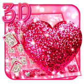 Pink Glitter Gravity Keyboard Theme💖 icon