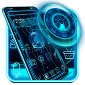 Blue Neon Hi Tech Theme icon