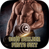 Man Body Builder Photo Suit icon