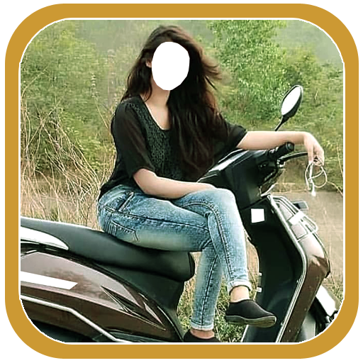 Women Bike Photo Frames icon