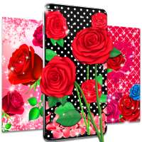 Pink red roses live wallpaper