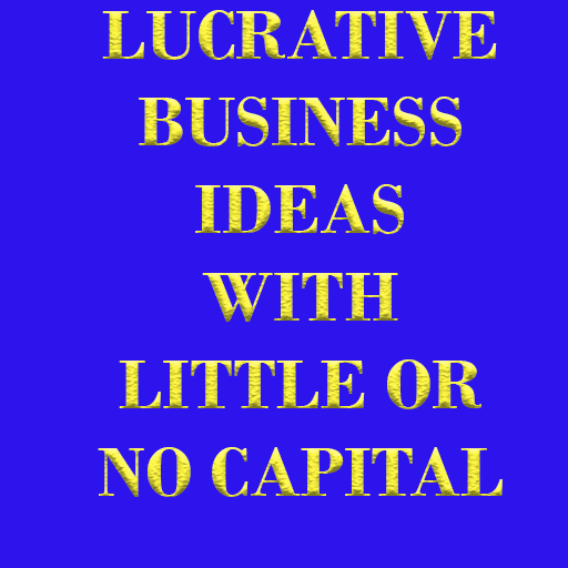 LUCRATIVE BUSINESS IDEAS WITH LITTLE OR NO CAPITAL icon