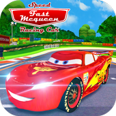 fast mcqueen speed racing car icon