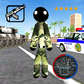 US Stickman City Rope Hero Battle Simulator icon