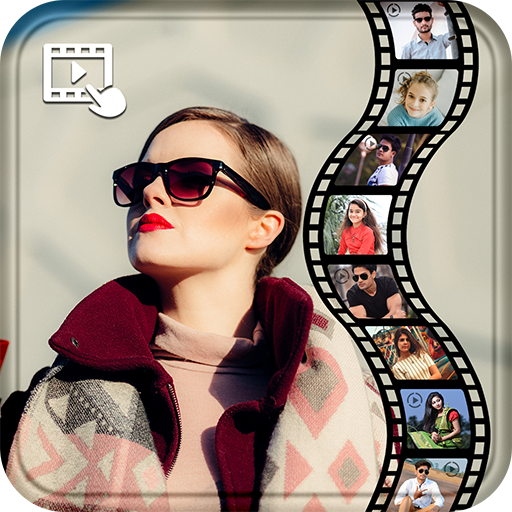 Photo video maker with music icon