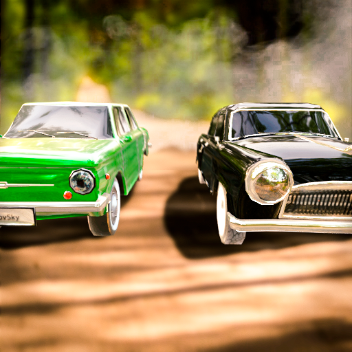 Driving crazy. Russian cars. Cool driver icon