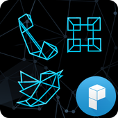 Wire Black Launcher Theme icon