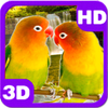 Lovebirds Kissing Cute Parrots Pair icon