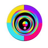 Color  jumping  swich ball icon