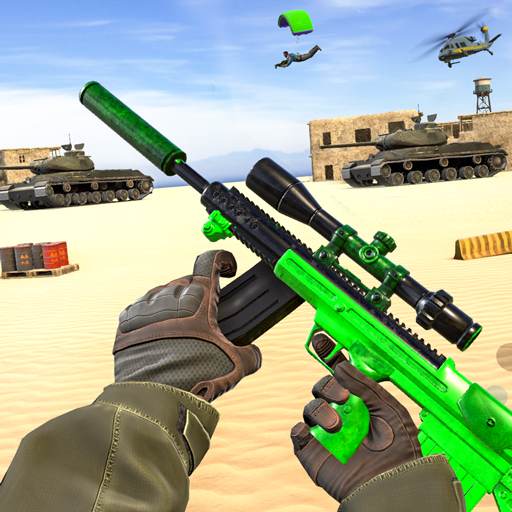 Real Commando Shooting 3D Games: Free Games 2021 icon
