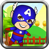 Captain Super America World Sandy Game icon