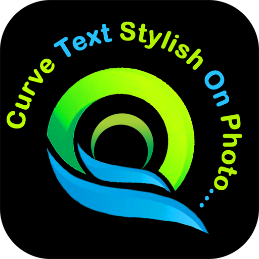 Curve Text Stylish On Photo -  icon