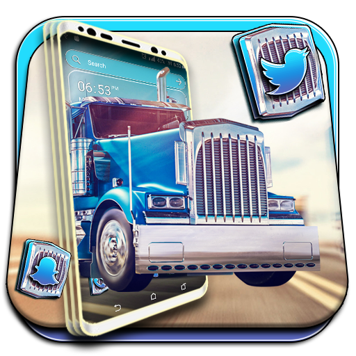 Blue Truck Launcher Theme أيقونة