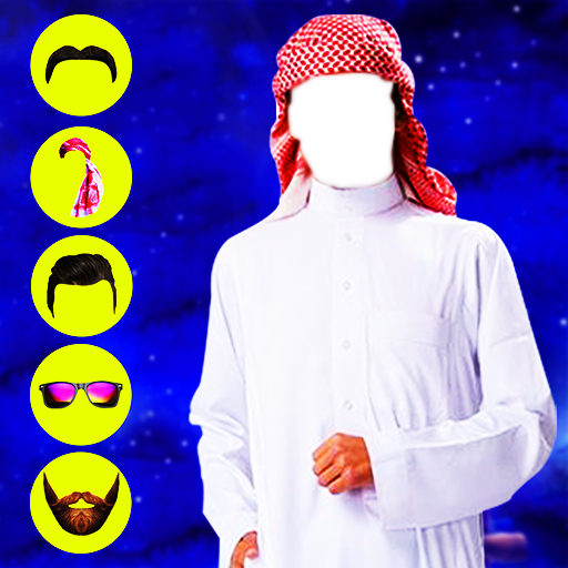 Arab Man Photo Editor : Suit, Hair, Moustache icon