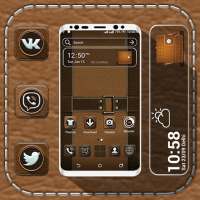 Leather Launcher Theme on 9Apps